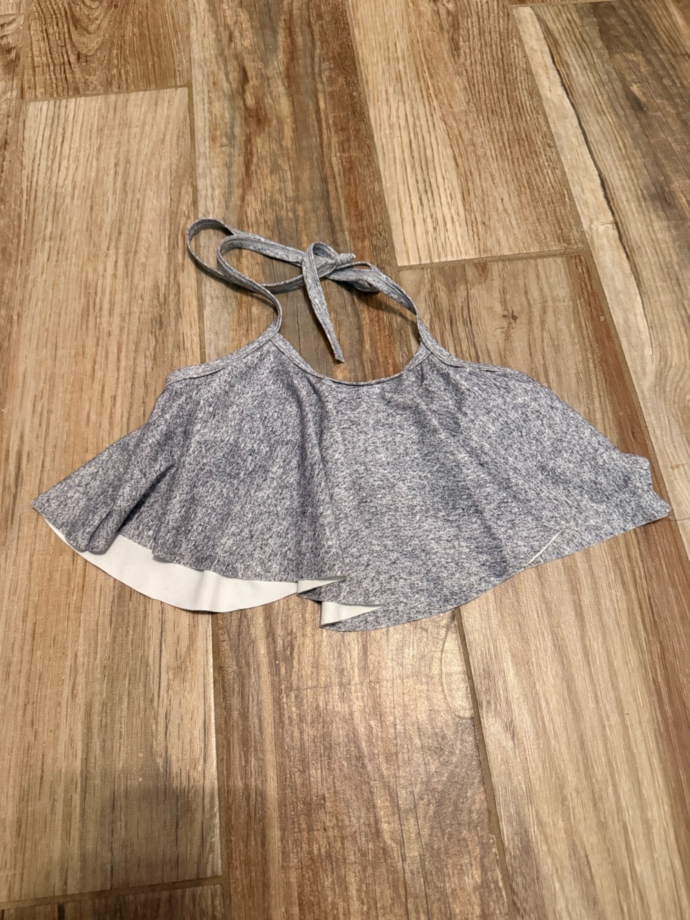 Kortni Jeane Mini Gray Swing Swim Top
